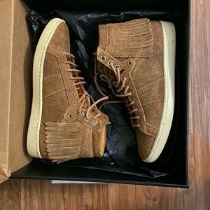 Yves Saint Laurent Cognac High Top Sneakers